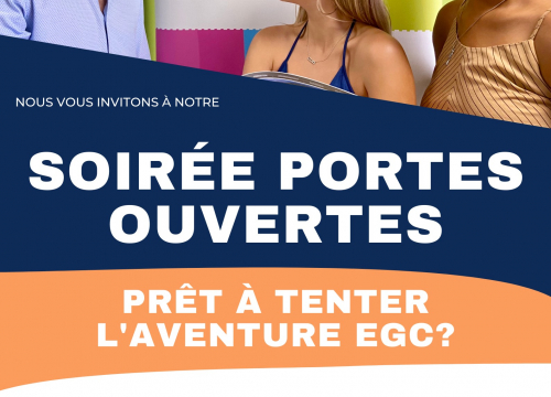 affiche soirée portes ouvertes EGC 2021