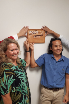 pose de la plaque Point A - 29 juin 2022