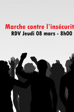 La CCI soutient la marche contre l'insécurité, le jeudi 8 mars