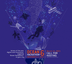 affiche Ocean Hackathon 2021