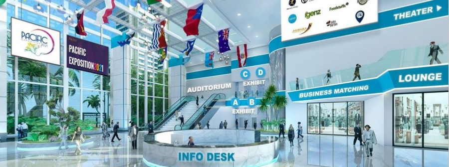 bannière lobby Pacific Exposition 2021