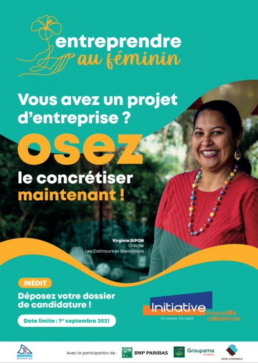 affiche initiative NC entrepreneuriat femmes